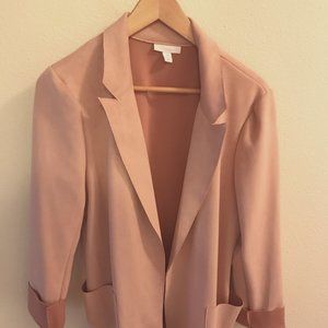 Faux Suede Pink Blazer